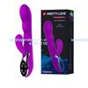 Vibrador con 3 motores y 3 puntos de vibración. Resistente al agua. Recarga USB